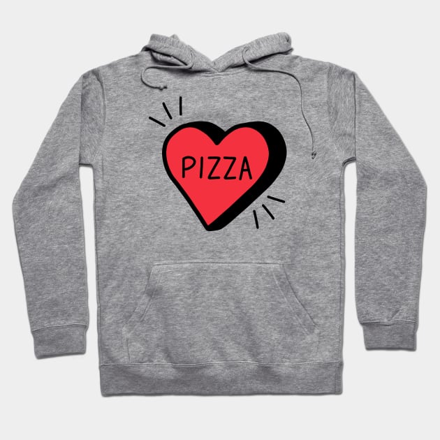 Love Pizza Hoodie by designminds1